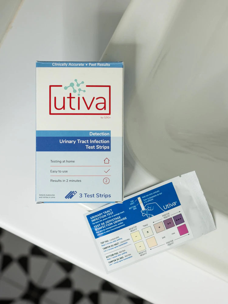 UTI Diagnostic Test Strips - 3 Test Strips Urinary Tract Infection Tests Utiva 