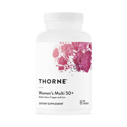 Women's Multi 50+ w/o CU FE | Comprehensive Formula - 180 Capsules Oral Supplements Thorne 