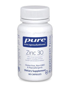 Zinc 30 | Zinc Picolinate Supplement - 60 & 180 Capsules Oral Supplement Pure Encapsulations 60 capsules 